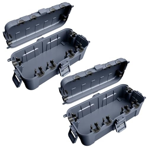 [Juego de 2] RESTMO Caja de cables impermeable para exteriores, IP54 impermeable caja de cables para exteriores, ideal para proteger cables de extensión, regletas y enchufes angulares, Gris