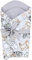 TupTam Unisex Baby Einschlagdecke mit Schleife, Farbe: Safari, Größe: 70 x 70 cm