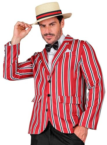 W WIDMANN MILANO Party Fashion - Kostüm 20er Jahre Outfit, Jackett, Fliege, Hut, Gentlemen, Showman, Faschingskostüme