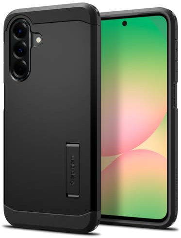 Spigen Tough Armor für Samsung Galaxy A56 5G Hülle [Kickstand] Case Handyhülle mit Militärschutz und Kameraschutz Schutzhülle Cover -Matte Black