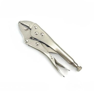 Uvbws 1Pcs Multi-Functional 4-Inch Curved Locking Pliers-Firm & Anti-Slip, Durable with Wire Cutting Pliers -Hand Tools Locking Adjustable Vise Grips for Clamping Twisting Welding