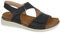 Shoe Tree Comfort Ladies Touch and Close Strap Lightweight Flexible Sole Sandals (Black, UK Footwear Size System, Adult, Women, Numeric, Medium, 7)