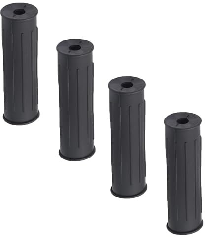 Schubkarrengriffe, Schubkarren Universal Griffe, rutschfest Ersatzgriffe, Ersatzgriffe für Sackkarre Schubkarre, Kunststoff Karrengriff, für Fahrrad, Rollstuhl, Motorrad - 30 mm 4 Stück