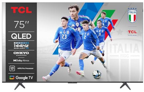 TCL Televisor 75P89K QLED 75 4K Ultra HD Google TV 144Hz Dolby Vision HDR10+ HDMI 2.1
