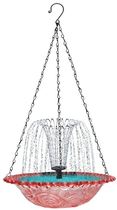 YRTUOP Fontaine Solaire pour Bassin d'oiseaux | Pompe Solaire pour Fontaine De Jardin - Décorations Extérieures Suspendues pour Oiseaux Nature Paysage Cour Balcon Arrière-Cour