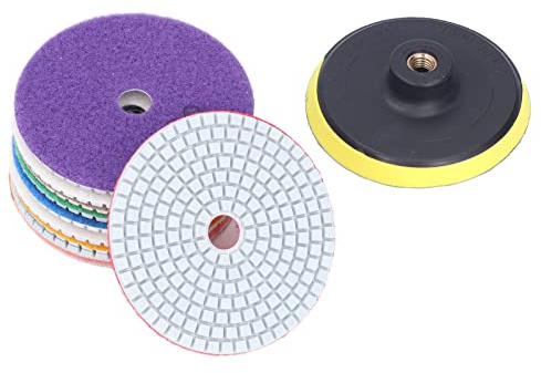 11pcsset Diamond Polishing Pads Schleifenscheibe mit Backer Pad Steinfliesen Keramikpolieren schleifen