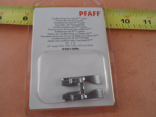 PFAFF Candlewickingfuß für IDT-System, Tiefe Rille für voluminöse Stiche, Modellgruppen G, J, K, L, PFAFF Nr. 820613096