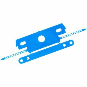 Laurel Heftstreifen mit Deckschiene, blau, 5er Pack