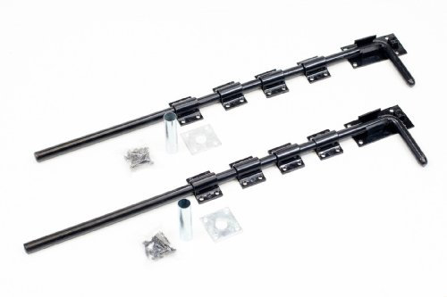 1st Fix South Pair of Black 600mm (24) Garage Door/Drop Bolts