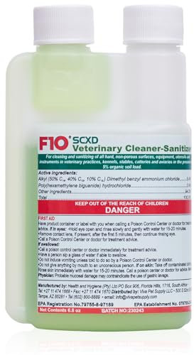 F10 F10SCXD 200ml Veterinary Disinfectant/Cleaner-Zoos/Breeders-Dogs, Cats, Small Animals, Birds
