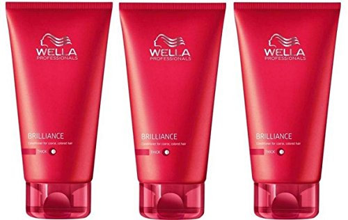 3er Set: Wella Professionals Care Brilliance Conditioner kräftiges Haar 200 ml