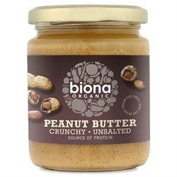 Biona Peanut Butter Crunchy- No Salt 250g X 5 (Pack of 5)
