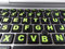 Keyboard Stickers 194 Piece Set with Big Luminescent Extra Large Symbols. 3 Yr. Warranty. Will Not Wear or Fade. U.S. English Laptop & PC. Also Includes Pocket/Purse Magnifier, USB LED & Tweesers.