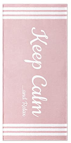 HOMELEVEL Grande Serviette de Plage - 90 x 180 cm - Mélange Éponge Coton - Drap de Plage Ultra Absorbant Séchage Rapide