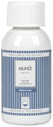 MUHA' | Profumatore per Bucato Concentrato, Fragranza Fresco Puro, Essenza Profumata per Lavatrice, Formato da 100 ml