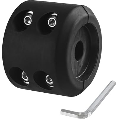 Ucreative Rubber Winch Rope Hook Stopper with Stainless Steel Screws and Nuts for Synthetic Winch Rope