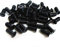 Easycargo 50 Pack PC Cooling Fan Screws, Universal, 70-120mm, Black, M4 x 10mm