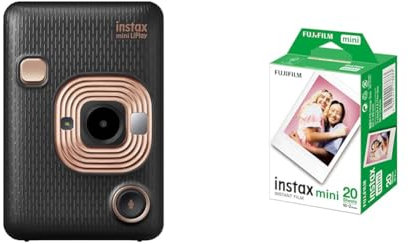 Instax mini LiPlay - Elegant Black with 20 Shot Pack