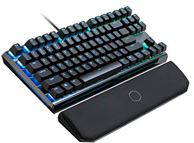 Cooler Master MasterKeys MK730 Teclado Mecánico para Juegos Gaming, Interruptores Flotantes RGB, Placa Aluminio Cepillado, Reposamuñecas Magnético, Layout Español, Rojo (Cherry MX Red)