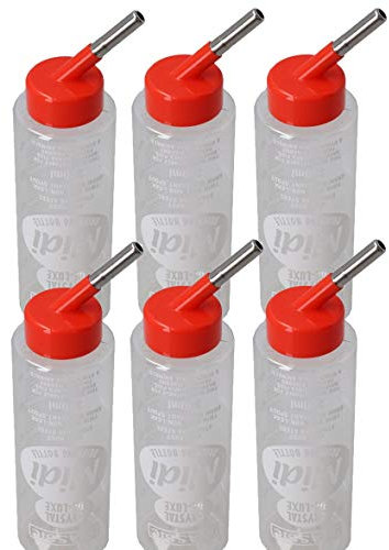 Gourde anti-rouille double boule résistante aux germes de petits animaux 320 ml