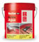 fischer - Pintura Impermeabilizante con Fibras | Resistente al Agua y Exteriores | Protección Elástica y Antideslizante | Ideal para Terrazas y Techos | 75ml (Cubo 1kg) | Blanco