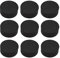 The Lord of the Tools 50Pcs Invisible Round Flower Pot Feet Mats EVA Plant Risers 30x11mm Black Multifunctional Non-Slip Pads with Single-Sided Adhesive