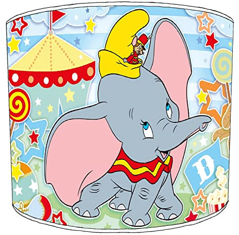 Premier Lighting Ltd Dumbo Kinder-Lampenschirme 2 für eine Tisch-Nachttischlampe in 3 Größen – kostenlose Personalisierung