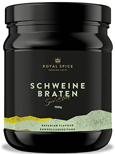Royal Spice Schweinebraten und Haxen Gewürz 750g - Schweinebratengewürz mit deftig rustikalen & traditionellen Geschmack für den klassischen Braten, Schweinshaxen, Knusperbauch, Krustenbraten uvm.
