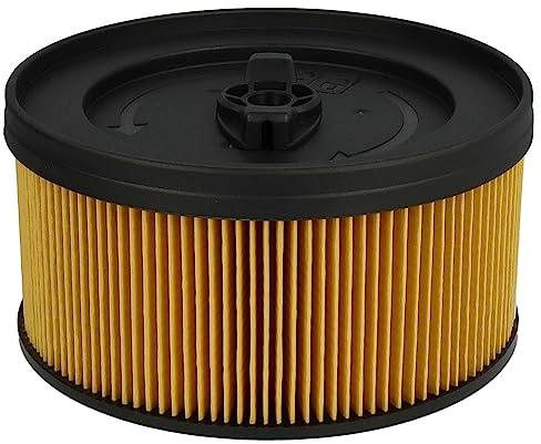 vhbw 1x Faltenfilter kompatibel mit Kärcher WD 5.200 MP | WD 5.270, WD 5.220 MP, WD 5.260 Staubsauger - Patronenfilter, Gelb Schwarz