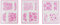 Barbie Ersatzteile Sparkle Studio – CCN12 ~ Ersatz-Aufkleber ~ Pink Printed Design