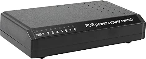 Zunedhys 8 Ports 6+2 Injector Power over RJ45 Ethernet Without Power Adapter Family Network System 10/100M for Cameras