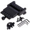 Wlauqueta 1 de 6 de cordes Headless Guitar Bridge Cordier Noir pour guitare électrique Pièces de rechange
