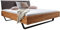möbelando Bett >BE-0573< in braun aus Wildeiche massiv geölt - 1650x95x213cm (BxHxT)
