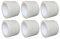 CHPL (Pack of 6) - CLEAR Adhesive Tape Roll Size 72mm x 66 Metre Strong Thick & Secure Water-resistant Tape for Industrial Packaging Cartons Cardboard Boxes Tape Moving Homes (Clear, 3 Inch)