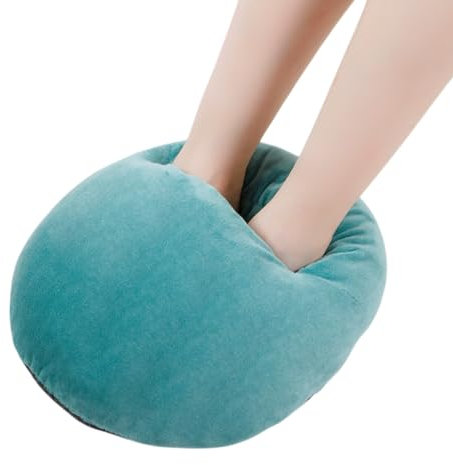 Electric Foot Warmer for Men and Women,Cosy Foot Warmer for Cold Feet,Fast Heating Pad for Foot with 3 Heat Settings,Adults Warm Feet Relief,Foot Warmer Slippers for Winter Office Home Use (Green)