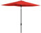 Outsunny Parasol rectangulaire inclinable 2 x 3 m avec manivelle toile polyester imperméabilisée haute densité 180 g/m² rouge
