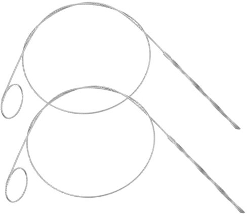 MILISTEN 2 Piezas Brocheta De Barbacoa Brochetas Planas Para Asar Brochetas De Brocheta Palito De Tenedor De Hoguera Brocheta De Pollo Flexible Acero Inoxidable Barra De Metal