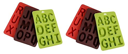 Cabilock 6 Piezas moldes para fondant tarteras para tartas molde para bizcocho molde vela molde de silicona moldes de arcilla polimérica molde de azúcar Bandeja de hielo moho pastel