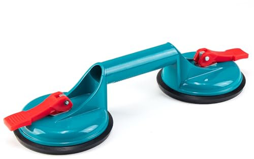 Aluminium Saugheber 1 Stück- 150 kg Tragkraft, Glasheber, Glassauger, Glasheber, Hebesauger, Zum Anheben von Glatten und Schweren Gegenständen, Fliesen, Glas