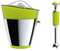 Set Combinato 2pz Viceversa, Spremiagrumi e Frullatore ad Immersione in Acciaio Inossidabile, Design Italiano, Scegli il Colore che Preferisci (Verde)