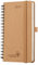 POPRUN Taschenkalender 2025 Klein Ringbuch 16,5 x 9 cm (Jan.2025-Dez.2025), Hergestellt aus Erneuerbaren und Umweltfreundlichen Materialien, kalender 2025 Klein mit Innentasche - Wüstenbraun