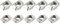 METALLIXITY Sliding T Slot Nuts (M5 Thread) 10pcs, Carbon Steel T-Slot Nut Hammer Head Fastener for 2020 Series Aluminum Extrusion Profile