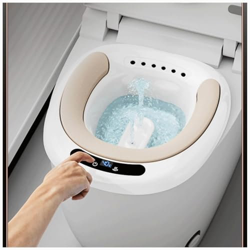 WXJHNYBS Elettrico Bidet per WC, Elettrico, Doppio Sciacquone Bidet Visualizzazione della Temperatura, 3 modalità Water Bidet Incorporato per Il Trattamento delle Emorroidi, La Cura Postpartum