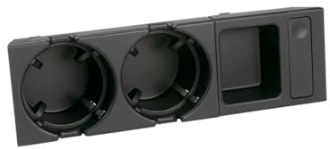 JJRFVBGT Porte Gobelets Compatible avec BMW pour E46 Série 3 1998-2005 Porte-Bouteille De Boisson Voiture Support Bouteille pour Café pour Boisson d'eau Porte-gobelet 51168217955 51168248504(Black)