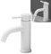 Grifo blanco de acero inoxidable agua fría y caliente, con acabado de calidad, resistente a la corrosión y al óxido，calidad meticulosa en cada detalle (blanco)