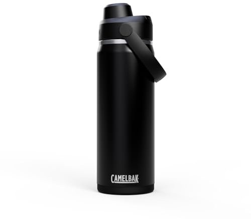 CAMELBAK Thrive Chug Wasserflasche aus isoliertem Edelstahl | 600 ML | leicht zu tragen, auslaufsicher | Schwarz