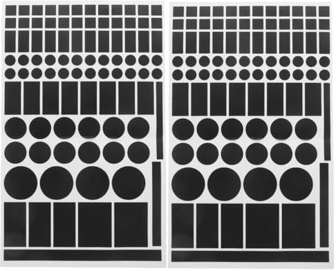 jojofuny 2St Punkte LED-Leuchten lichtblocker aufkleber Lichtblockierende Sticker Verdunkelungs Aufkleber, Blackout Aufkleber FüR Router, Uhren Und Elektrische GeräTe