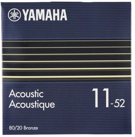 YAMAHA SA11 Corde per Chitarra Acustica – Custom Light (011-052), 80/20 Bronze