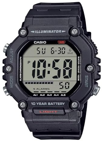 Casio Herrenuhr Armbanduhr Analog-Digital Uhr mit Harz Armband AE-1600H-1AVDF