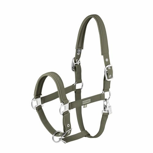 Eskadron Halfter Pferdehalfter Classic Sports Softshell Double Pin, Farbe:Dusty Olive, Größe:W